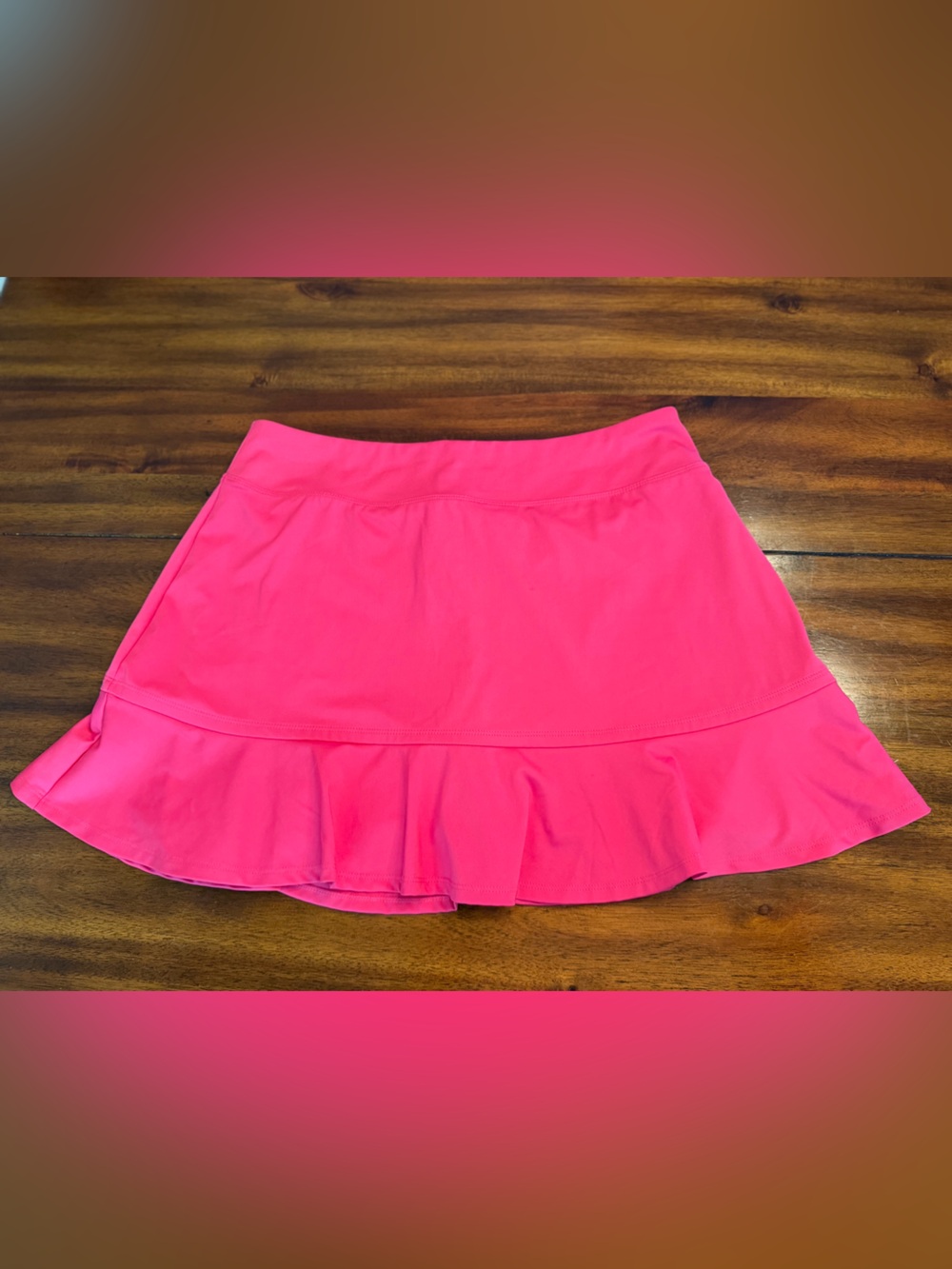Tommy Bahama Hot Pink Ruffle Hem Mini Skirt